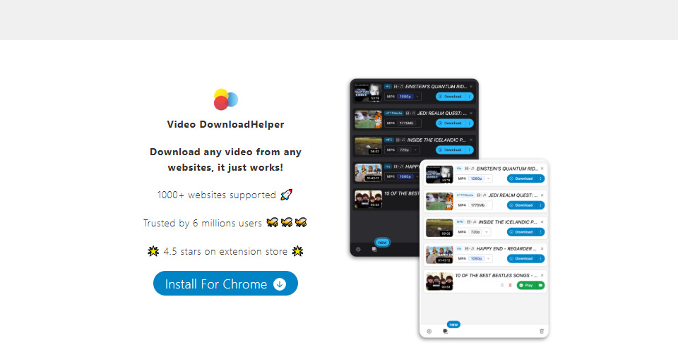 06 Video DownloadHelper extension